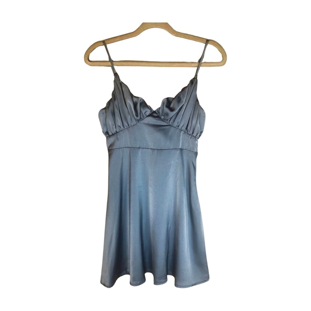 Endless Blu Heavenly Touch Satin Women’s (S) Mini Dress
